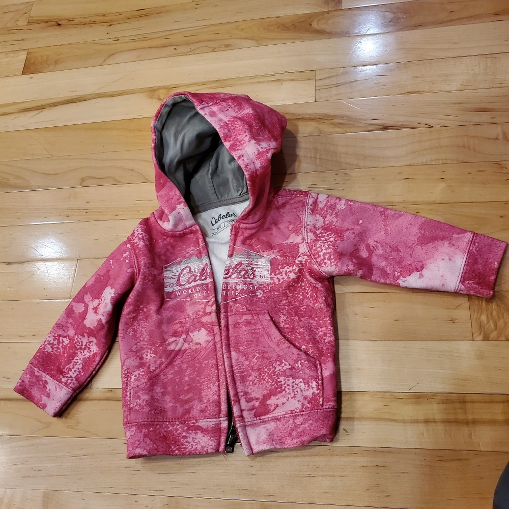 Cabelas Girls Zip Up Sweatshirt